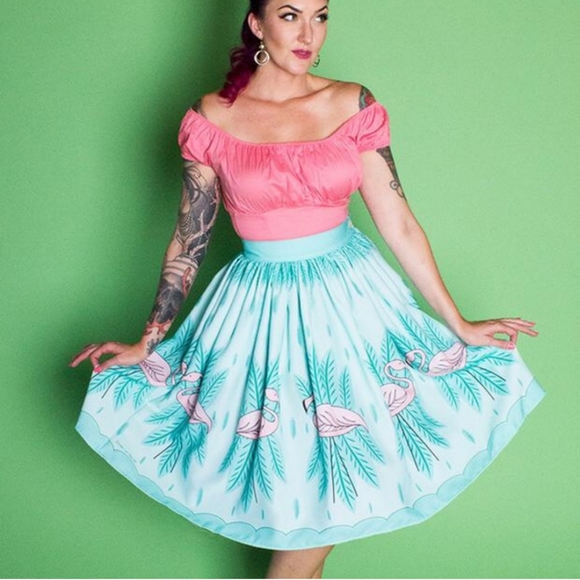 The Oblong Box Shop Dresses & Skirts - TOBS Flamingo Skirt